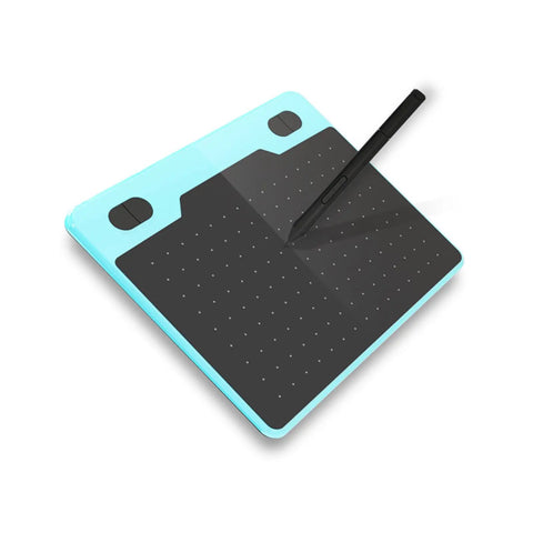 Game Changing Graphics Drawing Tablet With 8192 Pressure Levels And A Dope Battery Free Pen on a stylish blue background.