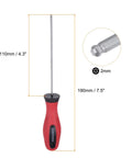 2 Piece Magnetic Ball End Hex Screwdriver Set, 2mm Bit, 110mm Shaft, 190mm Total Length, ergonomic handle, chrome detail