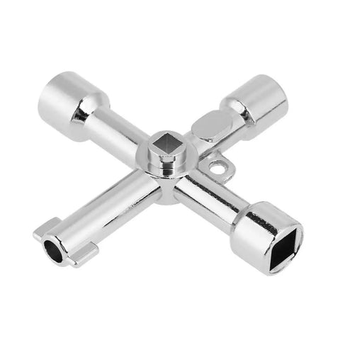 Ten Piece 5 In 1 Cross Key Set With Heavy Duty Zinc Alloy Build for control cabinets and industrial equipment