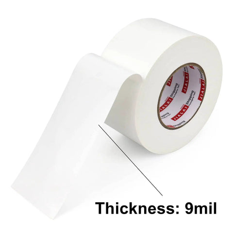 White Duct Tape 3 Inch Wide, Heavy Duty Industrial Grade 55 Yards, Waterproof And UV Resistant, roll with 9 mil thickness