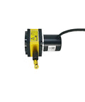 400mm Stroke Displacement Sensor With Draw Wire Encoder For Push Pull Output And Motion Position Sensor High Precision Displacement Measurement Tough As Nails Build 400mm Range, cable-end view