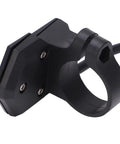 Electric Bike Display Extension Cable With Control Button For P850C, black PVC control switch for dashboard, side view.