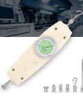 Analog Dynamometer And Force Gauge 300N Capacity Handheld Push And Pull Tester For Industrial Use With Flat Tip Cone Tip And Hook Included, with tips
