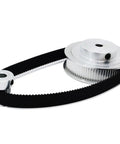 Solid 5-1 Timing Pulley Kit With 16T And 80Gears For Speed Reduction Using 2GT Belts And 6mm Width Double Flange Multi Bore Design For Smooth Machine Gear Up And Reliable Heavy Duty Performance, timing pulley kit with belt