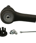 Chevrolet Trax Front Outer Tie Rods Replacement Kit For 2013 Through 2022 With Hydraulic Steering Set Of 2 Beefy Durable Suspension Parts For Easy Install And Longevity. Tie rod end, cotter pin, and tool on white background