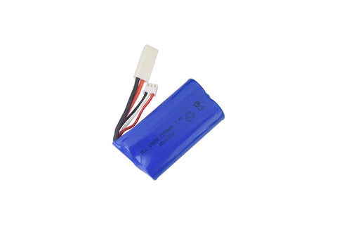 Two Pack 7.4V 1500mAh LiPo Battery For Fast RC Boat Long Lasting Power With Balance Charging Compatible With FT009 UDI009 UDI902 UDI002 AA102