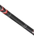 Cross Comfort Golf Club Grip With X Style Non Slip Surface, Black Red Midsize, Soft Tacky Polyurethane For Extra Traction
