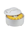 Heavy Duty Electric Food Dehydrator With Adjustable Temperature Controls For Rapid Jerky Fruit Vegetables And Pet Treats, displaying sliced pineapple.