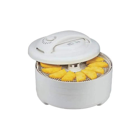 Heavy Duty Electric Food Dehydrator With Adjustable Temperature Controls For Rapid Jerky Fruit Vegetables And Pet Treats, displaying sliced pineapple.