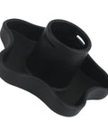 Lumbar Support Knob Replacement For Front Driver And Passenger Seat No-Fuss Easy Install OEM-Grade Fit Durable Handle. Black knob angled view.