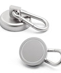 Heavy Duty Magnetic Carabiner Hooks Featuring Badass Strength Neodymium Magnets And A Smooth Swivel Hook for organizing tools.