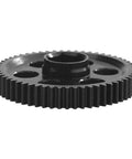 Close-up of Beefy Steel Main Gear 0.5M 57T 59T RC Spur Gear For Arrma 1 By 18 Granite Grom Typhon Grom, black steel gear