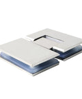 Soft Close Cabinet Hinges Two Pack Heavy Duty 180 Degree Glass Door Hinge with Frameless Pivot Clip. Stainless steel finish.