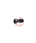 M2.5x6 Alloy Steel Torx Screw for Replacing Carbide Inserts in CNC Lathe Tools, close-up view with dimensions 2.5mm x 5.8mm