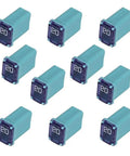 20A car fuses in the 50 Pack Must Have Automotive Mini Box Cartridge Fuse Kit For Cars Trucks And SUVs 15A 20A 25A 30A 40A