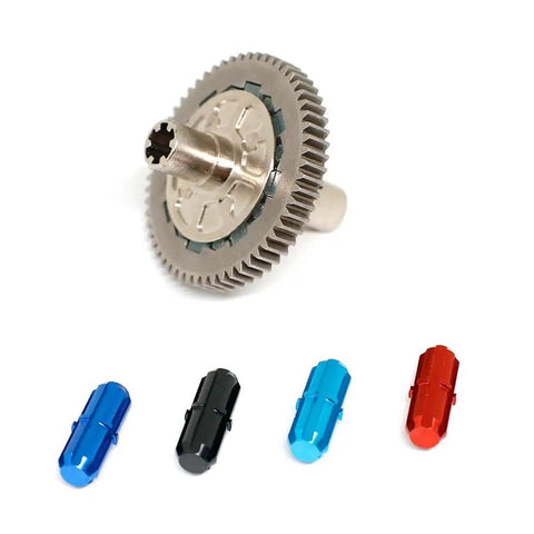 57T 0.8 Mod Slipper Clutch Spur Gear For 1/10 Arrma Senton Granite Vorteks Big Rock 3S And 1/8 Typhon 3S Upgrades with shaft