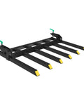 Heavy Duty Clamp On Debris Forks For 60 Inch Buckets, 4000 Lb Capacity Pallet Fork Attachments For Loader, Skid Steer, Tractor