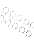 Spring Terry Clips Tool Hangers For Garage Shed And Patio To Tidy Up Brooms Rakes And Tools With Heavy Duty Manganese Steel U Clips For Long Lasting Storage And Quick Access 10 Pack 25mm, 10 silver clips