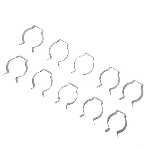 Spring Terry Clips Tool Hangers For Garage Shed And Patio To Tidy Up Brooms Rakes And Tools With Heavy Duty Manganese Steel U Clips For Long Lasting Storage And Quick Access 10 Pack 25mm, 10 silver clips