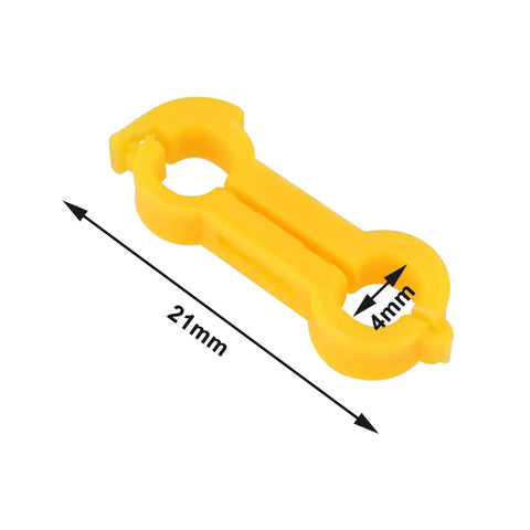 4mm Bird Splayed Leg Treatment Ring Set for Canaries Budgies Finches and Small Quail Hobble Leg Bands, orange plastic ring
