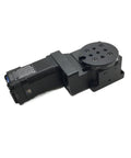 No Sweat Precision Rotary Table Reducer Gearbox With Built In Stepper Motor And DC24V Cam Splitter, compact black design.