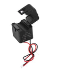 Zero Drama Mini Split Core Current Transformer Sensor For 100A Energy Meters with quick snap clip design and wires.