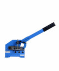 5 Inch Benchtop Manual Plate Shear Workhorse For Sheet Metal Rebar Carbon Steel And Round Stock Cuts Up To 7/16 Inch Rounds And 4-1/2 Inch Single Cut Built Tough Heavy Duty Hand Plate Cutter side view