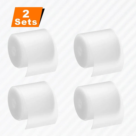 Four Pack 26 Inch Bike Tire Liners For Puncture Proof PU Inner Tube Flat Protection For Mountain And Road Bikes displayed