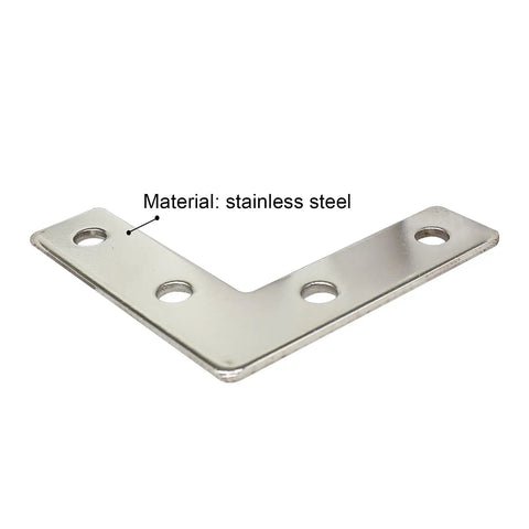 Ten Sets Of 2020 Stainless Steel T Slot Corner Brackets L Shape Joint Plates With Nuts And Bolts For 20x20 20mm V Slot Aluminum Profile