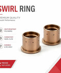 Pro Grade Electrode Tip Kit For Plasma Cutter Torch Fits 375 Series And ICE 25C 27C Includes Swirl Ring 2 Pack