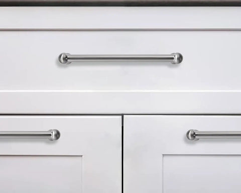 2 Pack 6 And A Quarter Inch Hole Center Brushed Brass Cabinet Pulls Beefy Durable Heavy Duty Solid Warm Brass Cabinet Handles