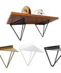 Rugged Triangle Shelf Bracket For Open Shelving Built Hella Solid With Matte Iron Wall Brackets And Dope Mid Century Hairpin Design displaying various colors.