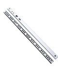Built Solid Side Mounted Ball Bearing Drawer Slides Twin Pack, full extension steel track, designed for smooth furniture upgrades.