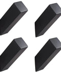 Matte Black Wall Mounted Stainless Steel Towel Hooks 4 Pack Built To Last For Bathroom And Kitchen Durable Coat Robe Hangers