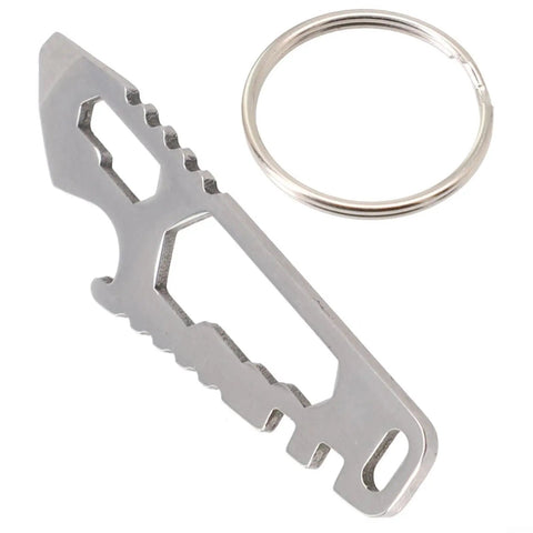 Handy Stainless Steel Pocket Tool With Hex Wrench And Bottle Opener for Camping And Hiking, Durable EDC Gear