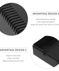 Sturdy Black Abs Plastic Junction Boxes For Electrical Components featuring Dust Proof Button Design With No Screws showing heat dissipation and internal structure.