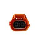 Heavy Duty Electric AC Compressor Direct Swap For Byd Qin Ev Replaces Oe Ha2em8103020 Factory connector shown from front view.