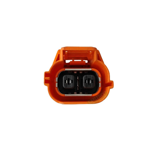 Heavy Duty Electric AC Compressor Direct Swap For Byd Qin Ev Replaces Oe Ha2em8103020 Factory connector shown from front view.