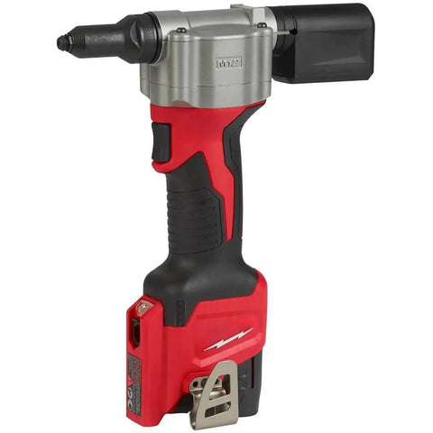 Killer Grade Cordless Rivet Tool Fits Milwaukee M12 12V Systems, compact design, durable hardened steel, ideal for metal fastening.