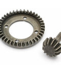 Differential Bevel Gear Set 40 To 13 Tooth For Quantum Plus XT Flux RC Car Upgrade, heavy duty metal transmission gear with precision fit.