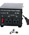 Rock Solid 3000W Voltage Transformer For 120V And 100V Countries with universal outlet socket and power cord