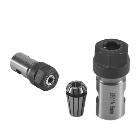 Premium Heavy Duty Motor Shaft Collet Chuck Spindle Extension Rod, ER11A 5mm, precision fit for CNC milling machines.