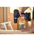 18V Brushless Hammer Drill Driver With Optional Bluetooth Connectivity Module Compact Half Inch Cordless Drill drilling wood