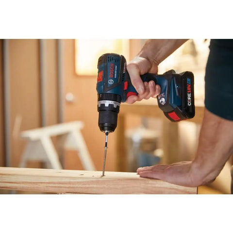 18V Brushless Hammer Drill Driver With Optional Bluetooth Connectivity Module Compact Half Inch Cordless Drill drilling wood