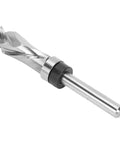 Heavy Duty Spiral Router Bit With Premium Tungsten Steel Build For Smooth Plywood And Melamine Board Slotting Plus Efficient Chip Removal In Flush Trim Design With 1/4 Inch Shank For DIY Pros, angled view.