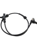 Car wheel speed sensor ABS rear-left with mounting bolt, black cable, compatible with JAC Heyue