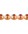 Ten Pack Fine Shield 220931 For Hypertherm Pmx 45Xp 65 85 105 Plasma Cutter replacement parts, five copper shields in a row.