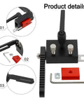 Heavy Duty Aluminum Miter Track Stop With Slick Glide Slider And Lock Tight Pin For Saw Table Conversion And Dead On Accuracy In Woodworking Jig Projects Diy Shop Staple showing detailed components and assembly parts.