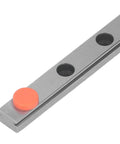 Close view of Linear Guide Rail 200mm Slide Carriage Kit With Slider Block for CNC Router and 3D Printer, showing rail detail.