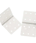 Durable Nylon Hinge Set For Fixed Wing Model Aircraft 16x29mm 25 Pack White Plastic Hinges For Rudder Surfaces Lightweight Yet Strong Flexible
